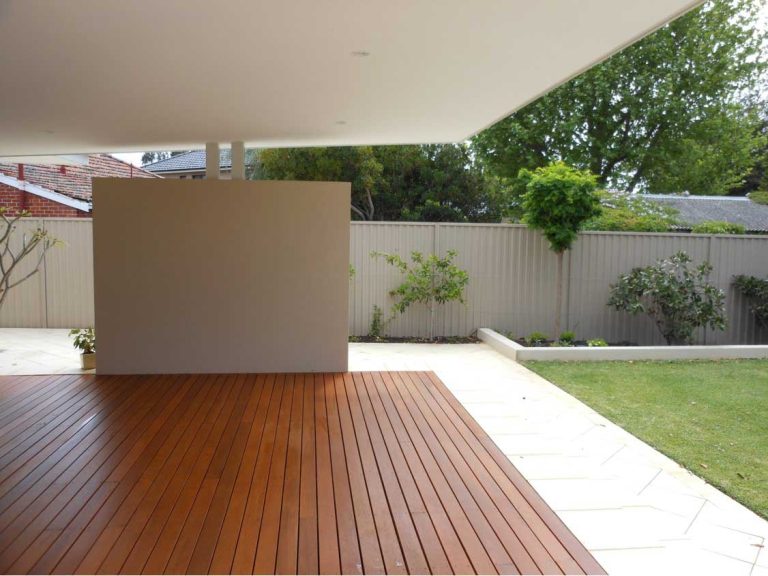patio with wooden deck